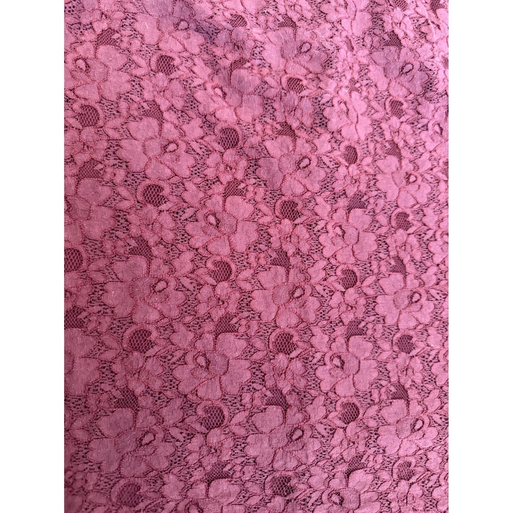 Halogen Plum Purple Floral Lace Pencil Skirt Petite 0P Professional Evening - Picture 2 of 5